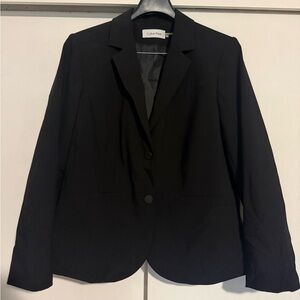 Calvin Klein Women's Classic Black Suit Jacket size 16W